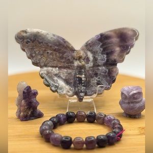 Amethyst Party with Butterfly, Owl, Fairy, and Bracelet
